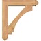 Ekena Millwork Imperial Arts and Crafts Smooth Bracket w/ Offset Brace, Western Red Cedar, 7 1/2"W x 36"D x 40"H BKT0806X36X40IMP03SWR - alternate 3